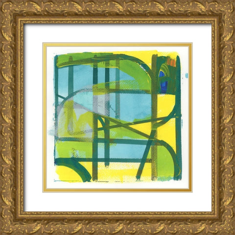 Summer III Gold Ornate Wood Framed Art Print with Double Matting by Cartissi