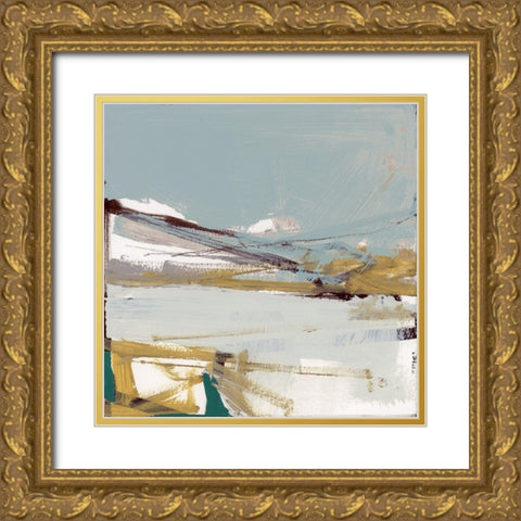 Dartmoor Blues III Gold Ornate Wood Framed Art Print with Double Matting by Cartissi