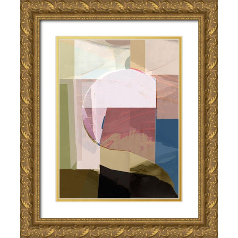 St. Ives 1 Gold Ornate Wood Framed Art Print with Double Matting by Cartissi