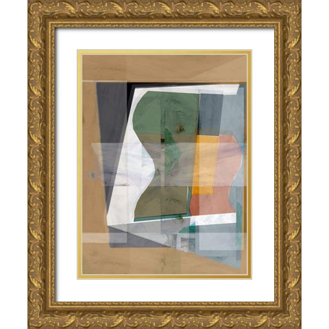 St. Ives 9 Gold Ornate Wood Framed Art Print with Double Matting by Cartissi