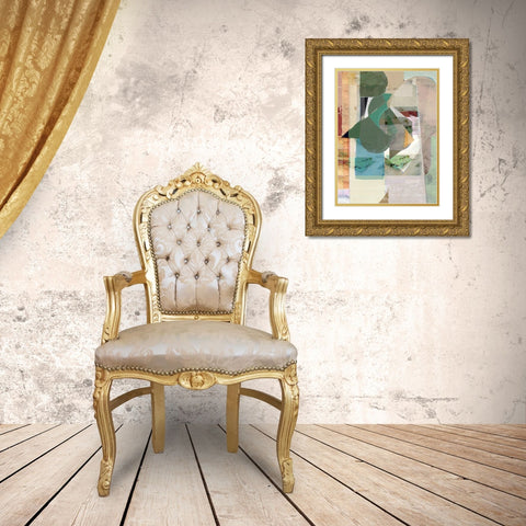 St. Ives 12 Gold Ornate Wood Framed Art Print with Double Matting by Cartissi