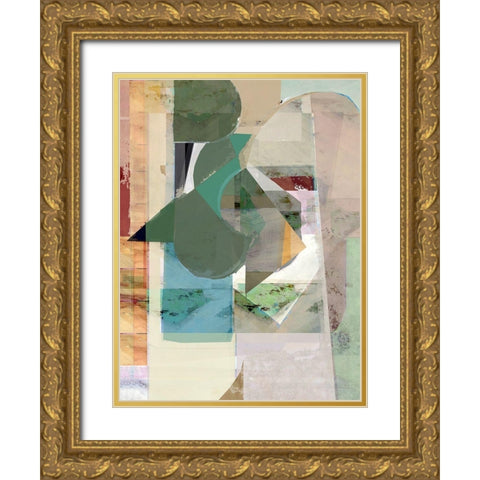 St. Ives 12 Gold Ornate Wood Framed Art Print with Double Matting by Cartissi