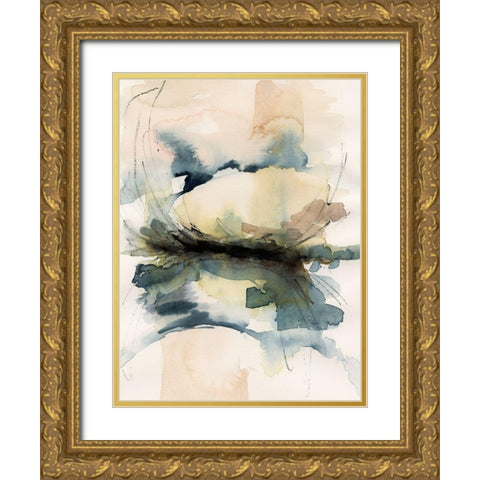 Winter Shoal II Gold Ornate Wood Framed Art Print with Double Matting by Barnes, Victoria