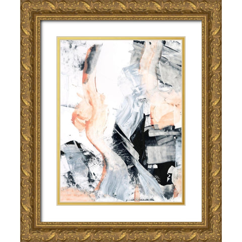 Blush Flame I Gold Ornate Wood Framed Art Print with Double Matting by Harper, Ethan