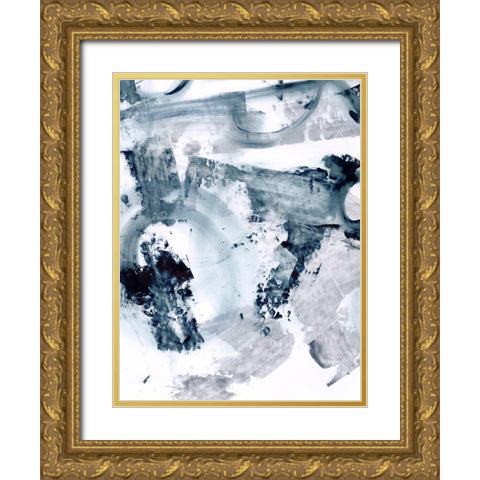 Polar Opposites II Gold Ornate Wood Framed Art Print with Double Matting by Harper, Ethan