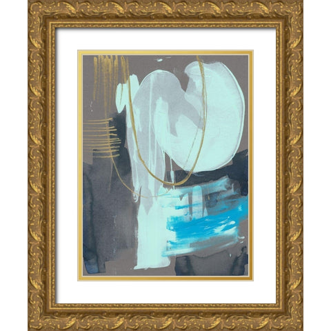 Swivel II Gold Ornate Wood Framed Art Print with Double Matting by Goldberger, Jennifer