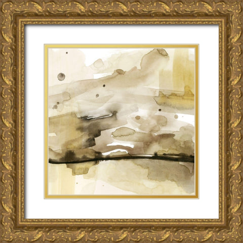 Gold and Chocolate II Gold Ornate Wood Framed Art Print with Double Matting by Popp, Grace