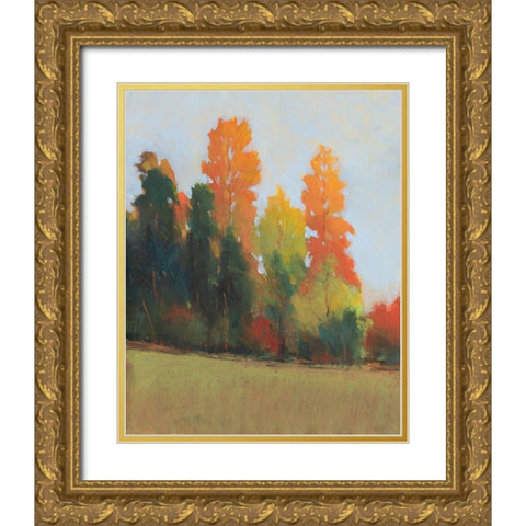 Fall Colors II Gold Ornate Wood Framed Art Print with Double Matting by OToole, Tim