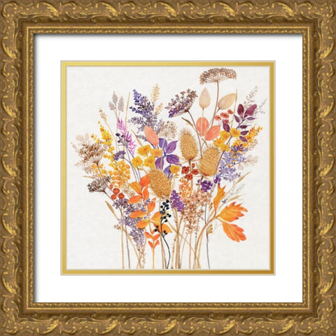 Dried Arrangement I Gold Ornate Wood Framed Art Print with Double Matting by OToole, Tim