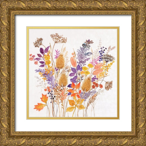 Dried Arrangement II Gold Ornate Wood Framed Art Print with Double Matting by OToole, Tim