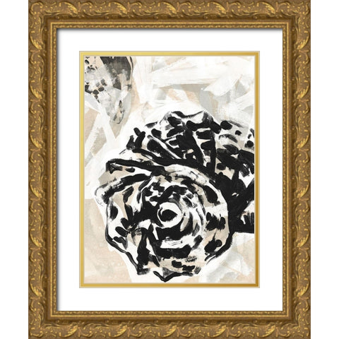 Sea Scumble II Gold Ornate Wood Framed Art Print with Double Matting by Vess, June Erica