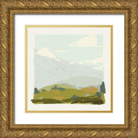 Alpine Ascent I Gold Ornate Wood Framed Art Print with Double Matting by Green, Jacob