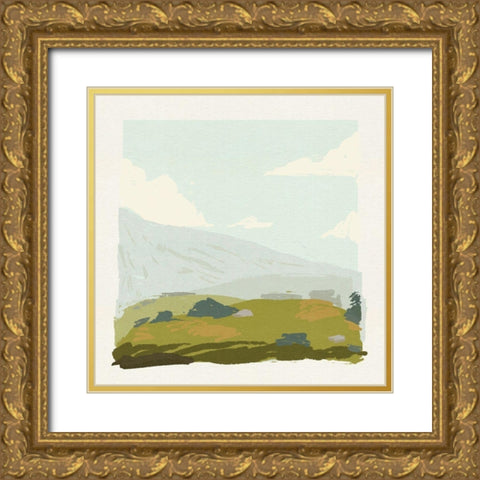 Alpine Ascent III Gold Ornate Wood Framed Art Print with Double Matting by Green, Jacob
