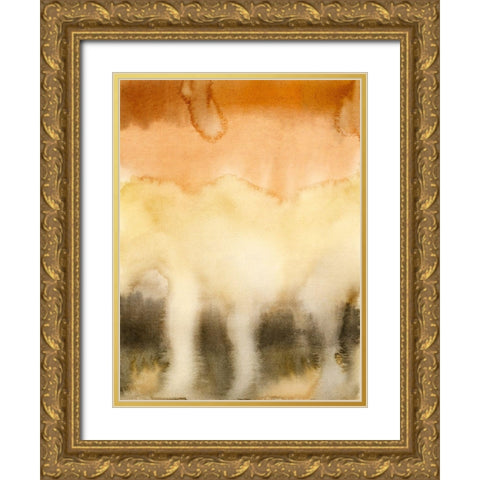 Sunset Windowpane I Gold Ornate Wood Framed Art Print with Double Matting by Popp, Grace