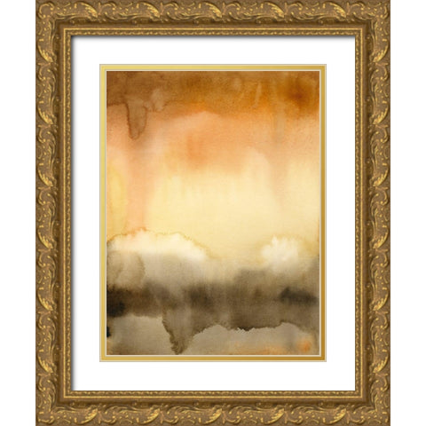 Sunset Windowpane II Gold Ornate Wood Framed Art Print with Double Matting by Popp, Grace