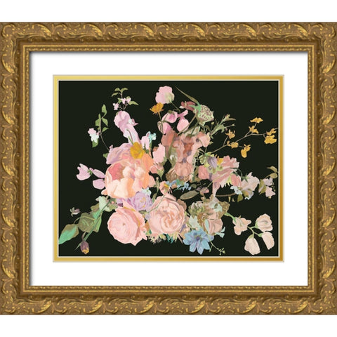 Blooming in the Dark I Gold Ornate Wood Framed Art Print with Double Matting by Wang, Melissa