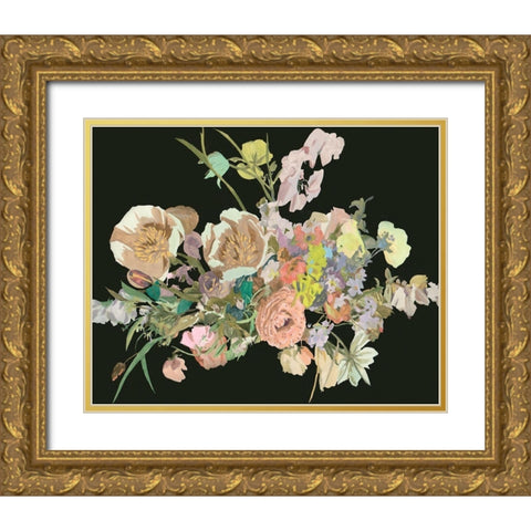 Blooming in the Dark IV Gold Ornate Wood Framed Art Print with Double Matting by Wang, Melissa