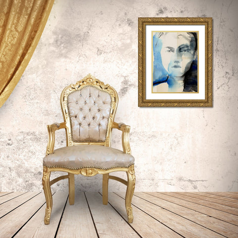 Tildas Gaze I Gold Ornate Wood Framed Art Print with Double Matting by Parker, Jennifer Paxton
