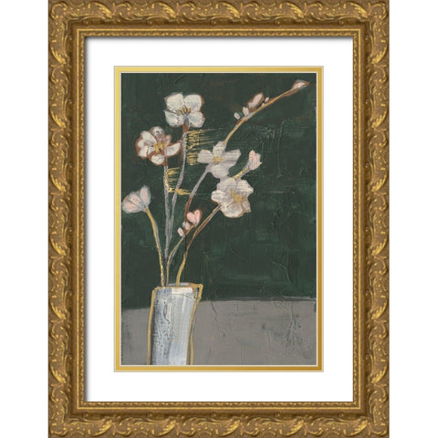 Textured Still Life I Gold Ornate Wood Framed Art Print with Double Matting by Goldberger, Jennifer