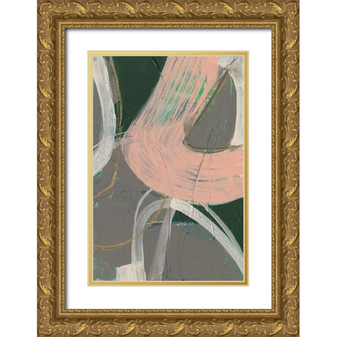 Connected Disconnect I Gold Ornate Wood Framed Art Print with Double Matting by Goldberger, Jennifer