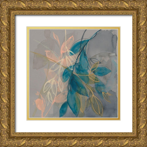 Layers of Branches I Gold Ornate Wood Framed Art Print with Double Matting by Goldberger, Jennifer