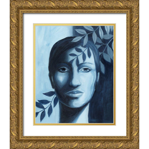 Winking Shadow I Gold Ornate Wood Framed Art Print with Double Matting by Popp, Grace