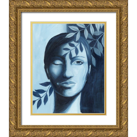 Winking Shadow II Gold Ornate Wood Framed Art Print with Double Matting by Popp, Grace