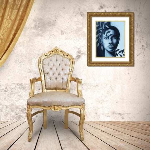 Winking Shadow III Gold Ornate Wood Framed Art Print with Double Matting by Popp, Grace