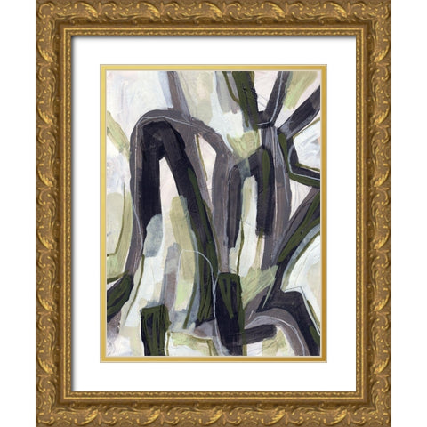 Signal Flare II Gold Ornate Wood Framed Art Print with Double Matting by Vess, June Erica