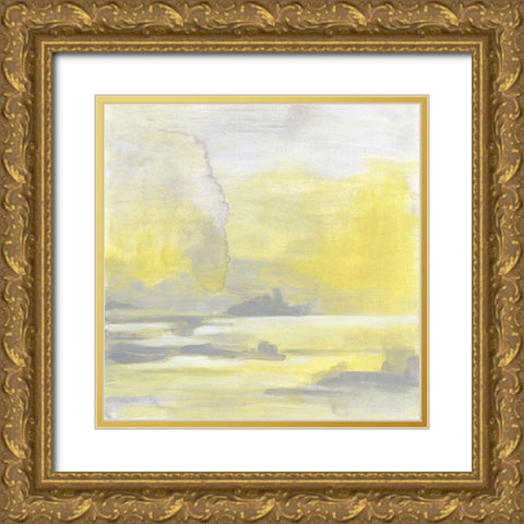 Citron Shore II Gold Ornate Wood Framed Art Print with Double Matting by Vess, June Erica