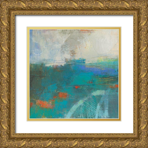 Keek II Gold Ornate Wood Framed Art Print with Double Matting by Jachimiec, Sue