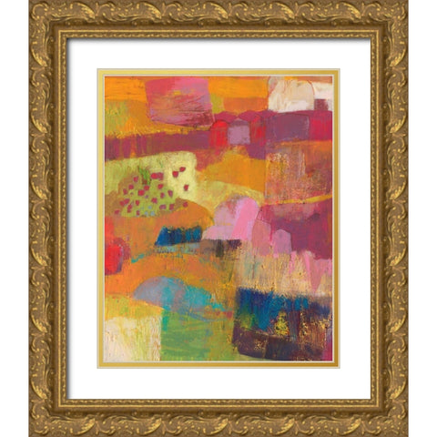 Atiptoe II Gold Ornate Wood Framed Art Print with Double Matting by Jachimiec, Sue
