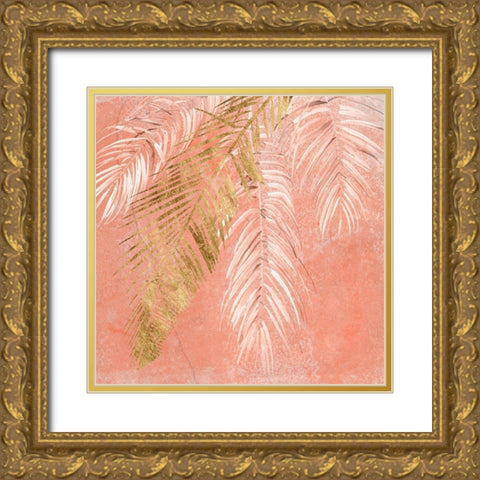 Golden Palms I Gold Ornate Wood Framed Art Print with Double Matting by Parker, Jennifer Paxton
