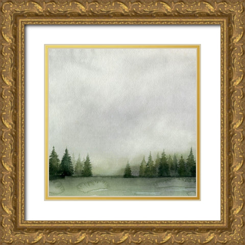 Timberline II Gold Ornate Wood Framed Art Print with Double Matting by Popp, Grace