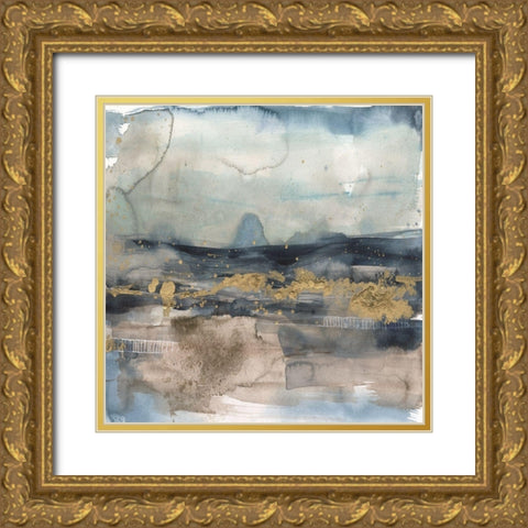 Golden Light on the Horizon II Gold Ornate Wood Framed Art Print with Double Matting by Goldberger, Jennifer