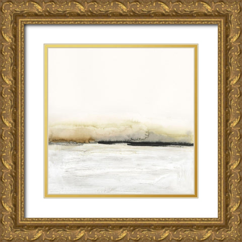 Floating Cinder II Gold Ornate Wood Framed Art Print with Double Matting by Barnes, Victoria