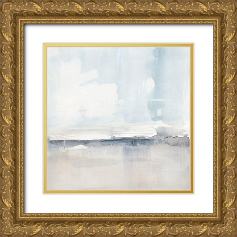 Airy Horizon II Gold Ornate Wood Framed Art Print with Double Matting by Barnes, Victoria