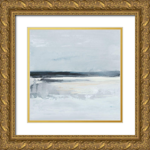 Inky Coastline I Gold Ornate Wood Framed Art Print with Double Matting by Barnes, Victoria