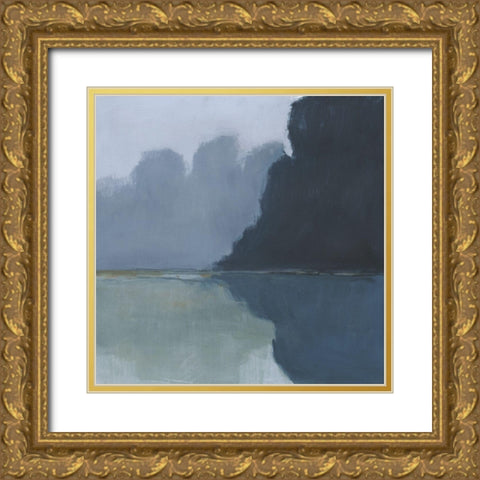 Misty Pass II Gold Ornate Wood Framed Art Print with Double Matting by Barnes, Victoria