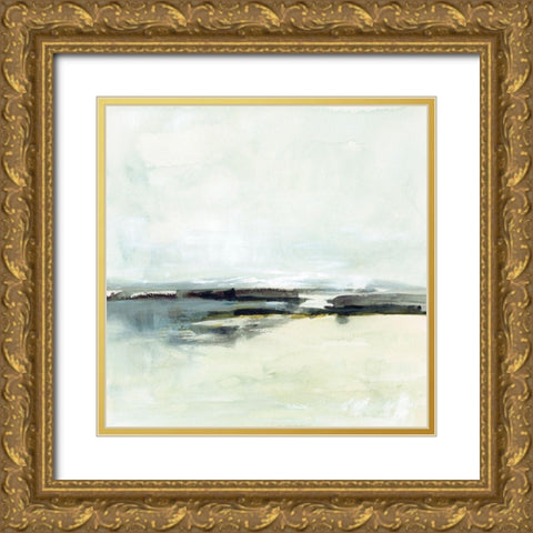 Sage Skies I Gold Ornate Wood Framed Art Print with Double Matting by Barnes, Victoria