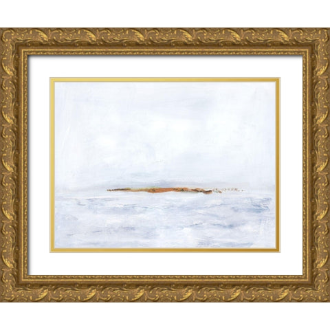 Polar Divide I Gold Ornate Wood Framed Art Print with Double Matting by Barnes, Victoria