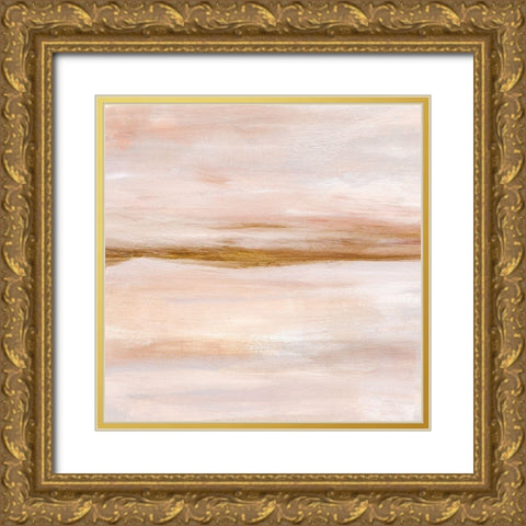 Golden Horizon I Gold Ornate Wood Framed Art Print with Double Matting by Warren, Annie