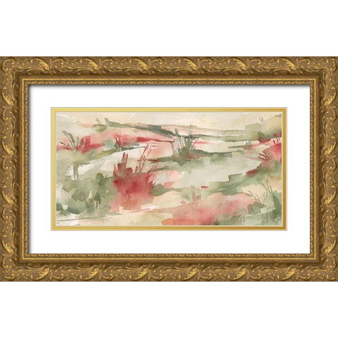 Rust Grasslands II Gold Ornate Wood Framed Art Print with Double Matting by Caroline, Emma