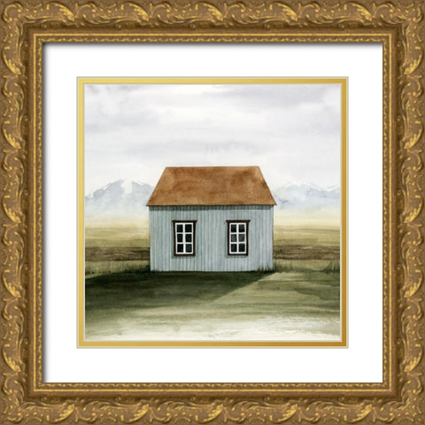 Nordic Cottage I Gold Ornate Wood Framed Art Print with Double Matting by Popp, Grace