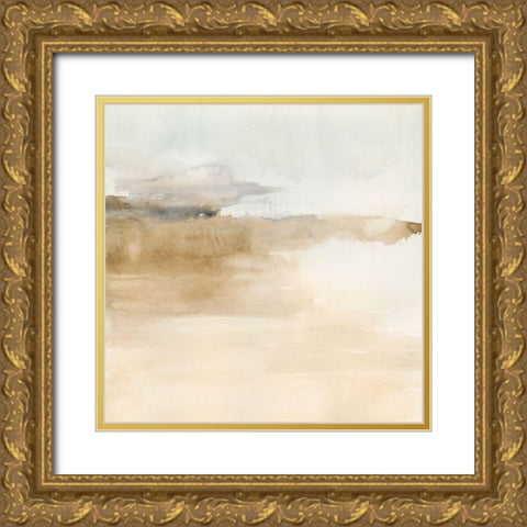 Cinnamon Shores II Gold Ornate Wood Framed Art Print with Double Matting by Barnes, Victoria