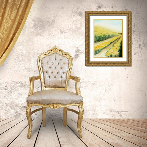 Gilded Aisles I Gold Ornate Wood Framed Art Print with Double Matting by Popp, Grace
