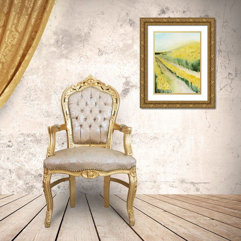 Gilded Aisles II Gold Ornate Wood Framed Art Print with Double Matting by Popp, Grace