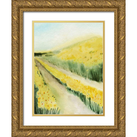 Gilded Aisles II Gold Ornate Wood Framed Art Print with Double Matting by Popp, Grace