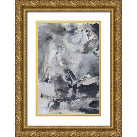 Black and White Mix I Gold Ornate Wood Framed Art Print with Double Matting by Long, Christina