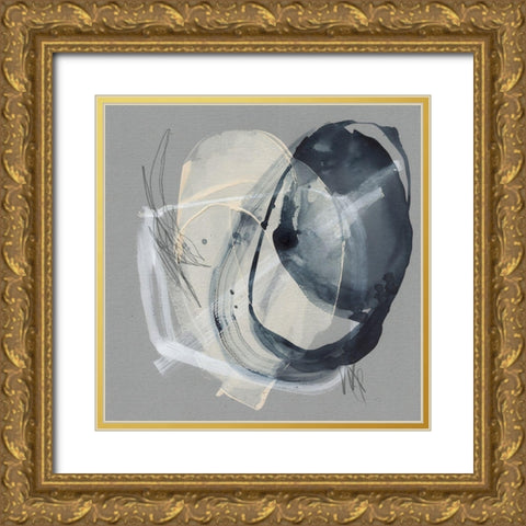 Tandem Loops II Gold Ornate Wood Framed Art Print with Double Matting by Goldberger, Jennifer